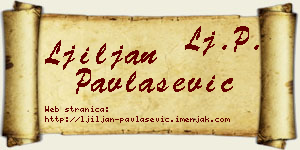 Ljiljan Pavlašević vizit kartica